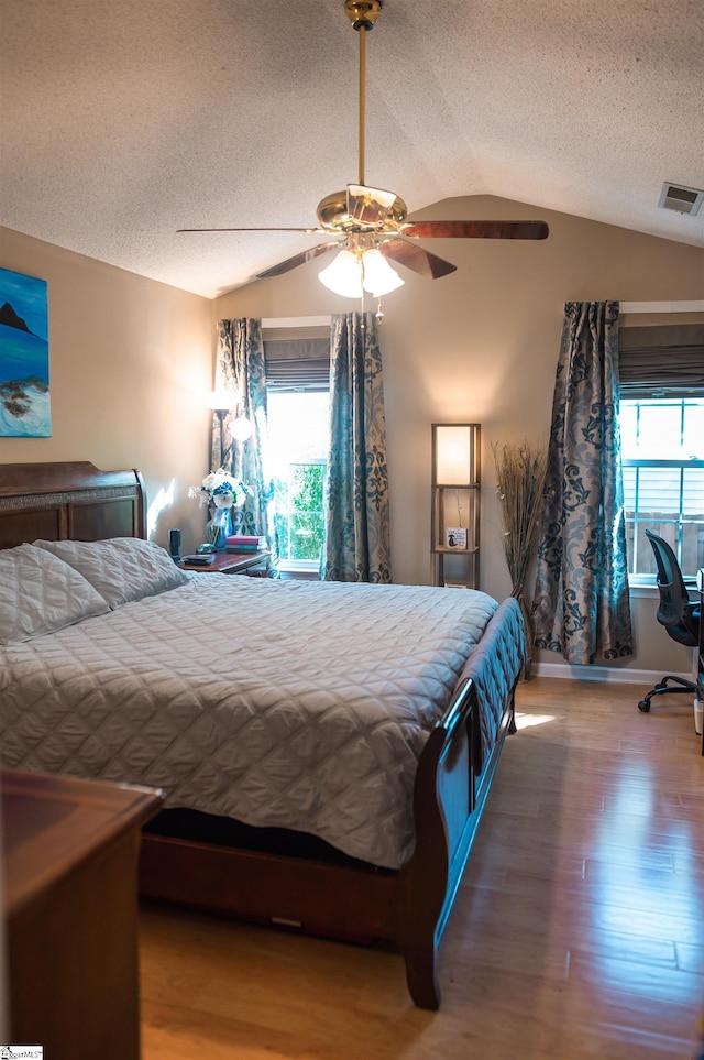 104 Fairview Lake Way, Simpsonville, SC 29680 - bedroom featuring visible vents, vaulted ceiling, and multiple windows