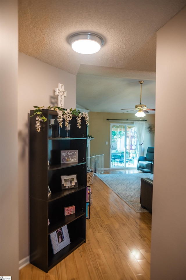 104 Fairview Lake Way, Simpsonville, SC 29680 - corridor featuring a textured ceiling and wood finished floors