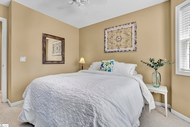 1230 Melton Rd Unit 104, West Union, SC 29696 - carpeted bedroom featuring baseboards and ceiling fan