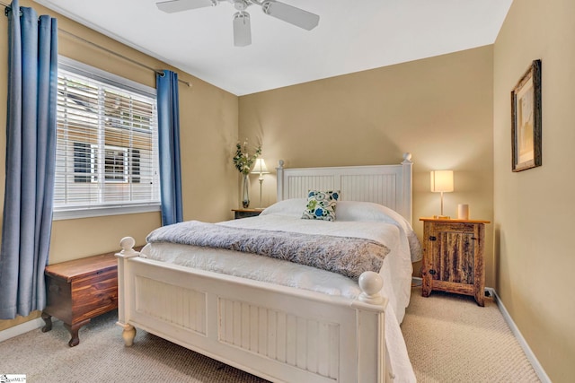 1230 Melton Rd Unit 104, West Union, SC 29696 - bedroom with baseboards, a ceiling fan, and light carpet
