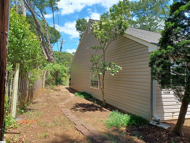 315 Farnsworth Rd, Spartanburg, SC 29301 - view of home's exterior with fence and a shingled roof