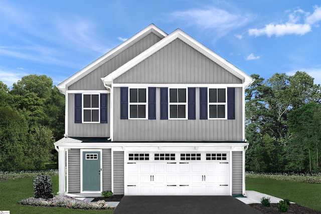 5420 Marblewood Rd, Spartanburg, SC 29306 - view of front facade featuring a front yard and asphalt driveway