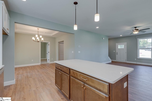 104 Pawleys Ct, Anderson, SC 29625 - kitchen with white cabinets, open floor plan, and light wood finished floors