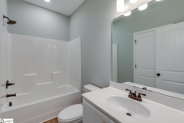 104 Pawleys Ct, Anderson, SC 29625 - bathroom with toilet, shower / bathtub combination, and vanity