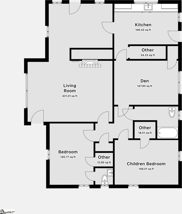 2006 E N St, Greenville, SC 29607 - view of layout