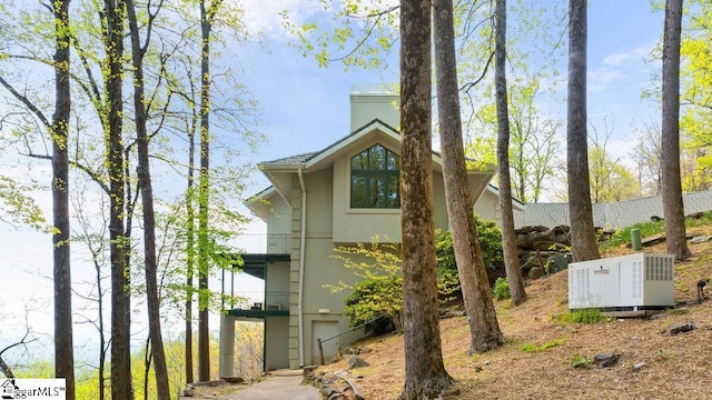 400 Stony Rd, Landrum, SC 29356 - view of property exterior featuring stucco siding and mail area