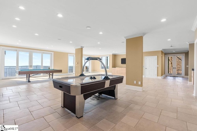 400 Stony Rd, Landrum, SC 29356 - playroom with ornamental molding, recessed lighting, and baseboards