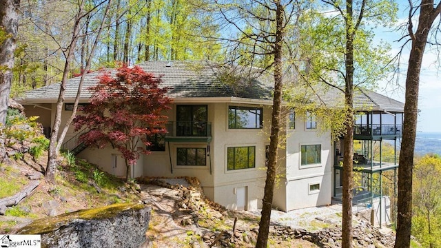 400 Stony Rd, Landrum, SC 29356 - exterior space with stucco siding