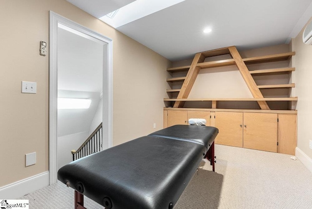400 Stony Rd, Landrum, SC 29356 - playroom featuring a skylight, carpet, and baseboards