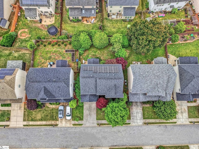 aerial view featuring a residential view