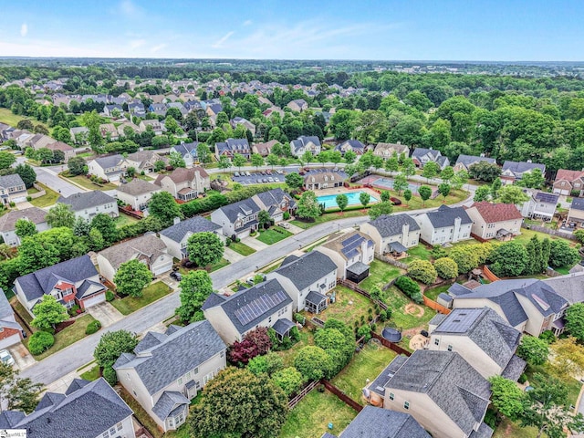 drone / aerial view featuring a residential view