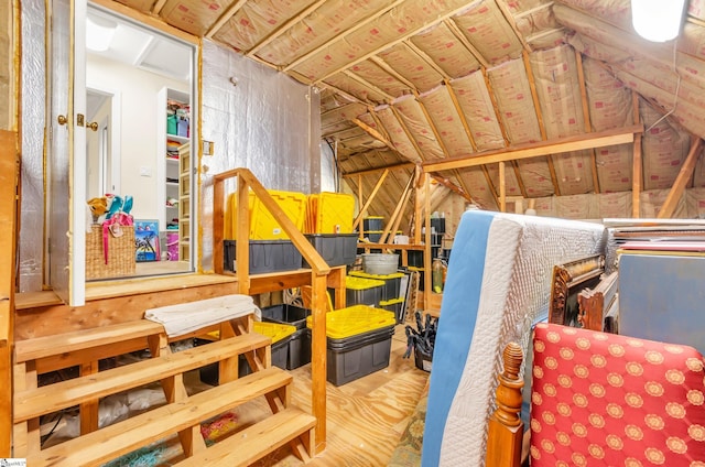view of attic