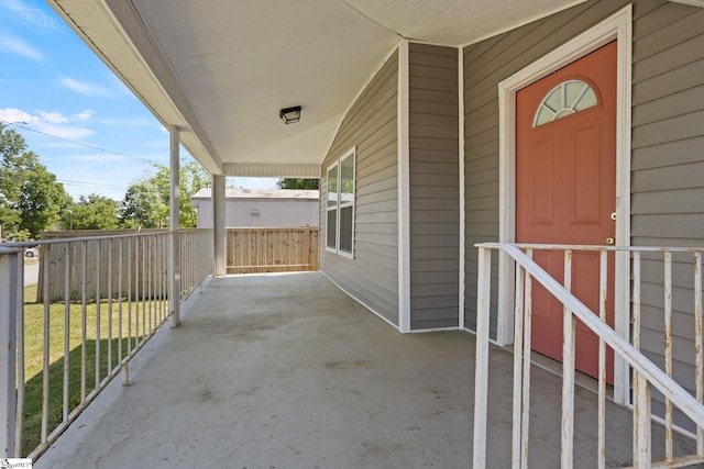 view of patio with covered porch