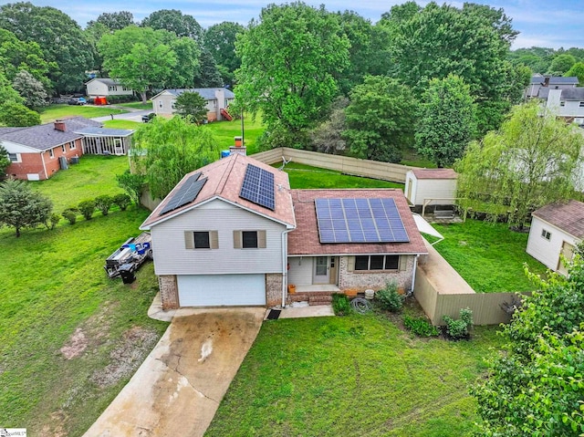 birds eye view of property