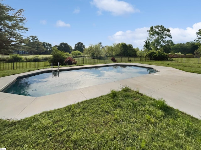1611 Scuffletown Rd, Fountain Inn, SC 29644 - view of swimming pool featuring a fenced in pool, a fenced backyard, and a yard
