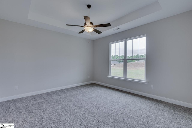108 Walters Way, Pickens, SC 29671 - carpeted empty room with baseboards, a ceiling fan, and a raised ceiling