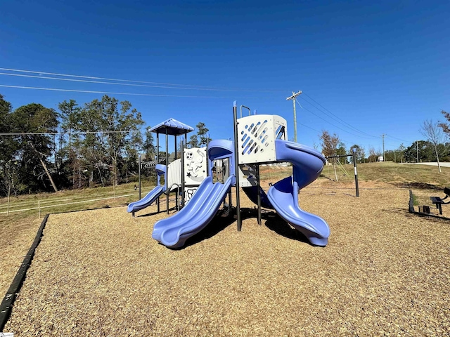 view of community jungle gym
