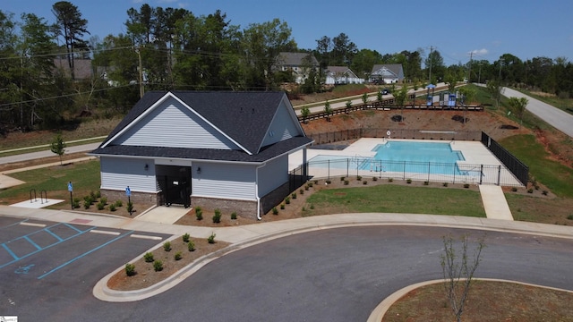 birds eye view of property