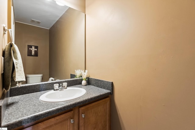 2 Susana Dr, Greer, SC 29651 - half bathroom with vanity, toilet, and visible vents