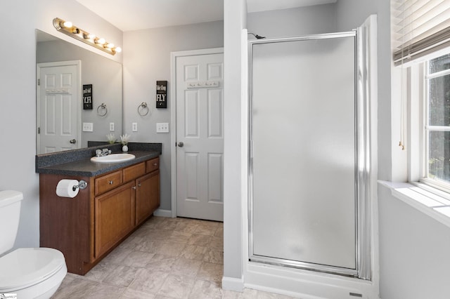 2 Susana Dr, Greer, SC 29651 - full bathroom with toilet, a shower stall, and vanity