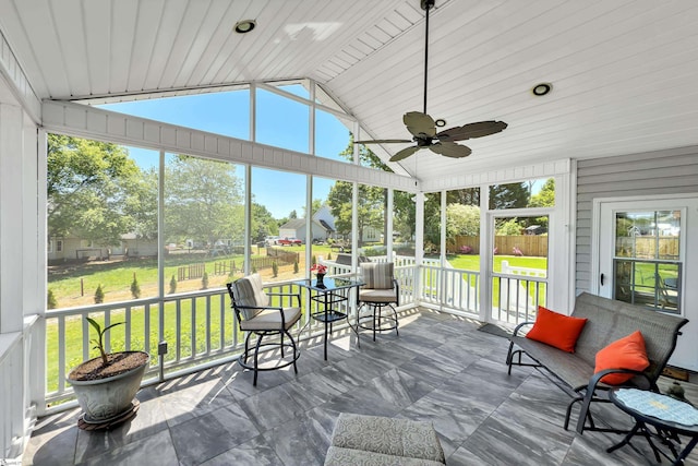 105 Chariot Ln, Simpsonville, SC 29681 - sunroom with ceiling fan