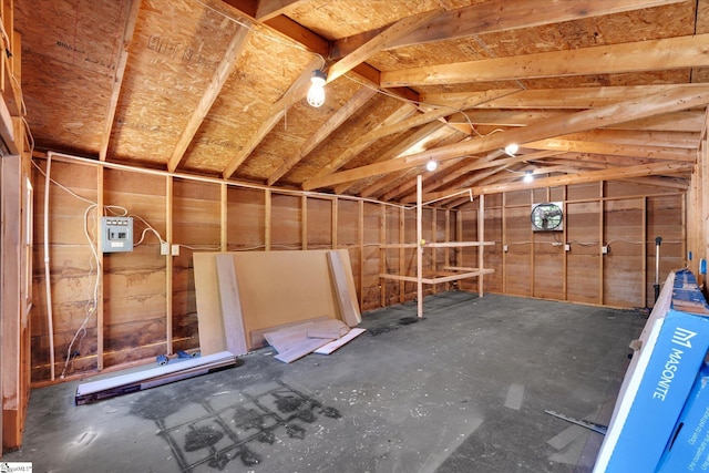 view of attic