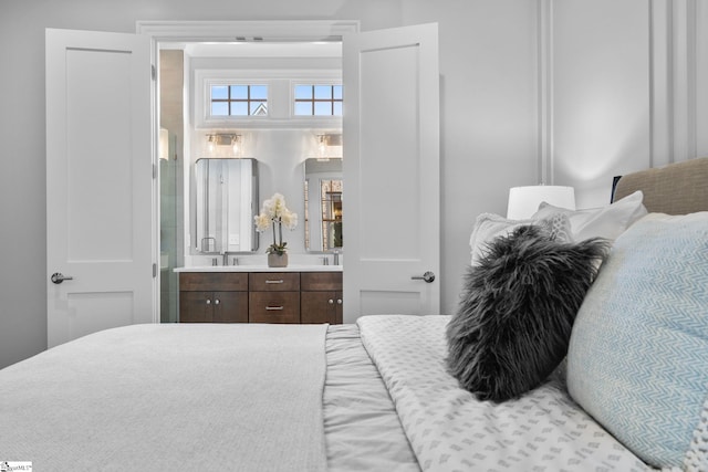 bedroom with ensuite bathroom