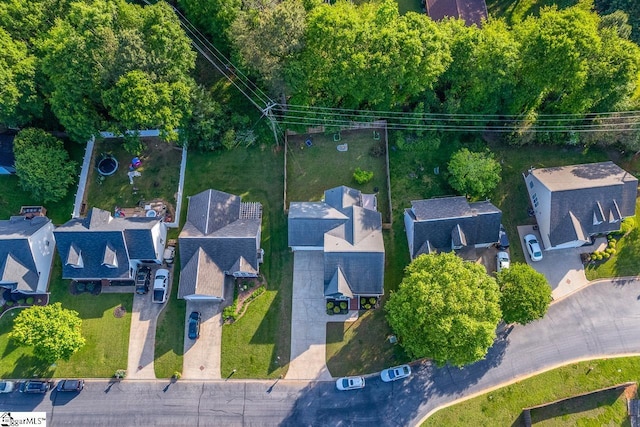 drone / aerial view featuring a residential view
