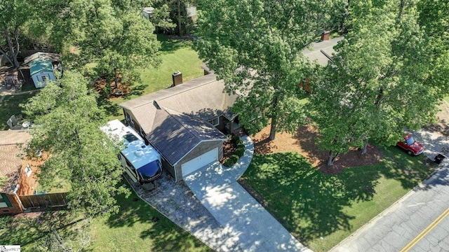 birds eye view of property