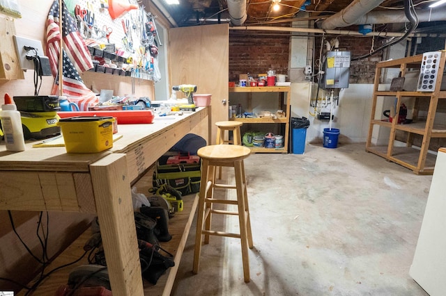 view of storage area
