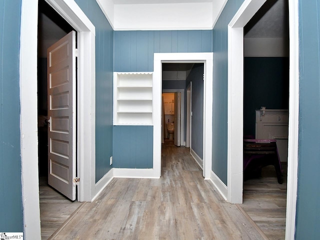 215 Louisiana St, Honea Path, SC 29654 - hall featuring baseboards and light wood-type flooring