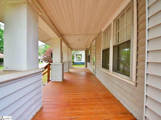 215 Louisiana St, Honea Path, SC 29654 - wooden terrace with covered porch
