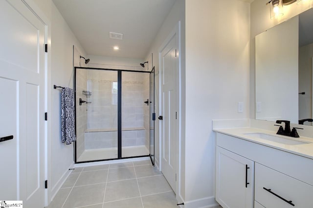 38 Comanche Trl, Greenville, SC 29607 - bathroom with tile patterned floors, baseboards, and a shower stall