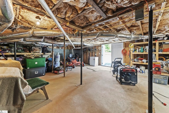 view of basement