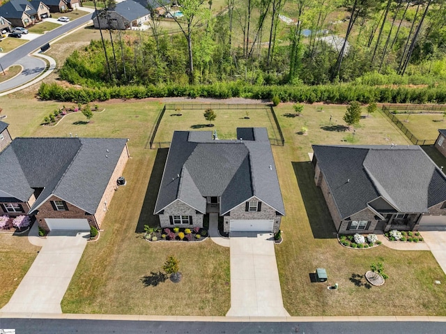305 Fox Brook Ct, Taylors, SC 29687 - aerial view with a residential view