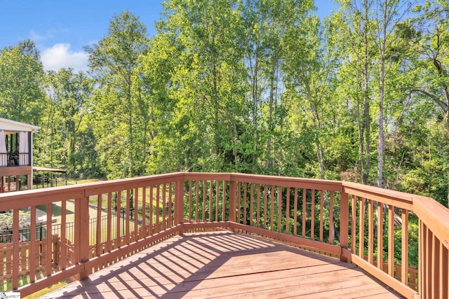 view of wooden terrace