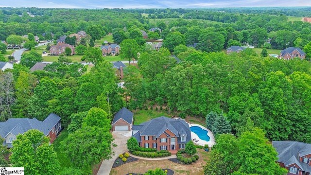 268 Antrim Ave, Moore, SC 29369 - bird's eye view with a wooded view