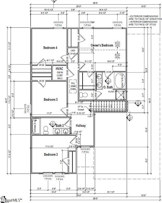 317 W Hampton St, Anderson, SC 29624 - floor plan / room layout