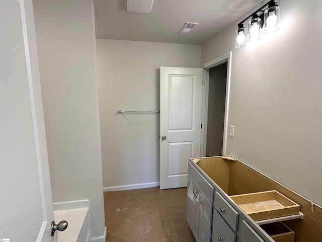 317 W Hampton St, Anderson, SC 29624 - bathroom with baseboards and visible vents
