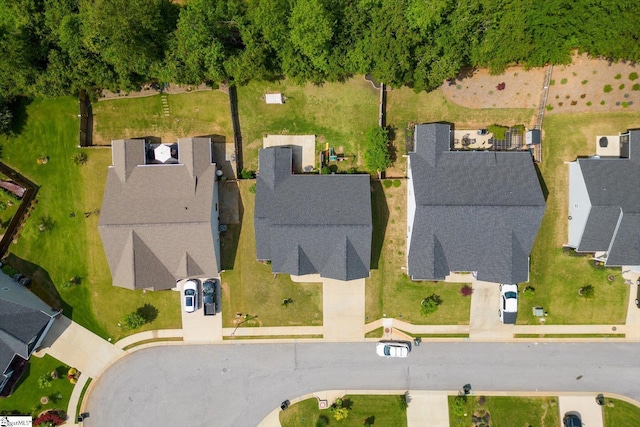birds eye view of property featuring a residential view