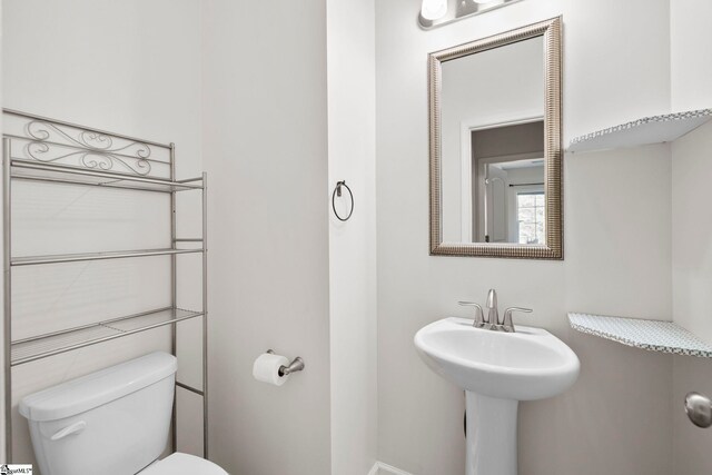 half bath with toilet