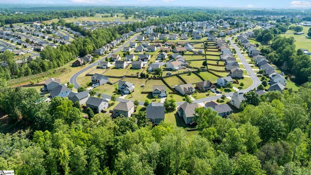 aerial view featuring a residential view