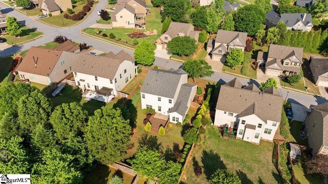 136 Chandler Crest Ct, Greer, SC 29651 - birds eye view of property with a residential view