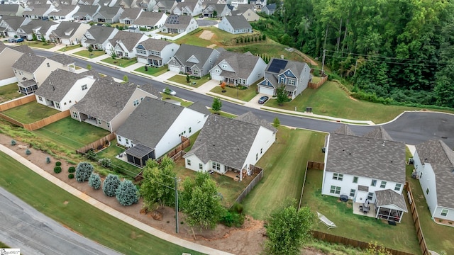 drone / aerial view with a residential view