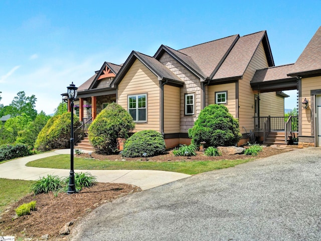view of bungalow-style home