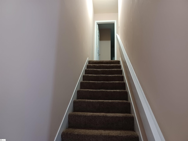 view of stairs