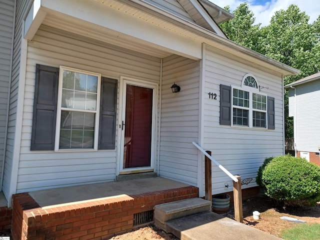 view of entrance to property