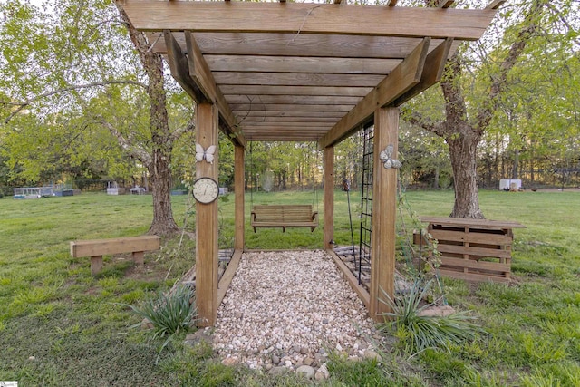 104 Bellewood Dr, Easley, SC 29640 - view of home's community with a pergola and a yard