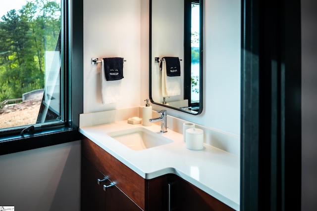 bathroom featuring vanity