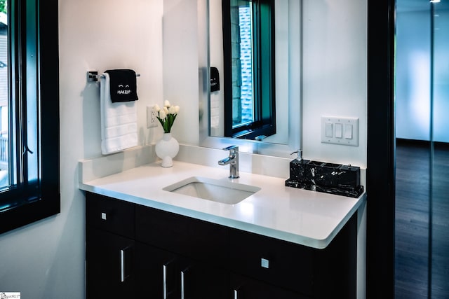 bathroom featuring vanity